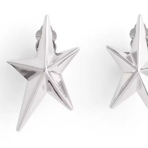 Mugler H&M Star-Shaped Clip Earrings Limited Edition